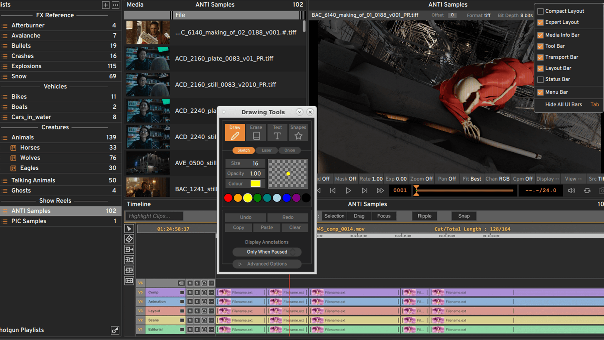 Lecture et révision d’images pour la communauté cinématographique image